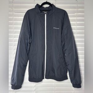 Oakley Jacket Mens XXL Legacy Ellipse Zip Up Performance Outerwear Swooshy NEW